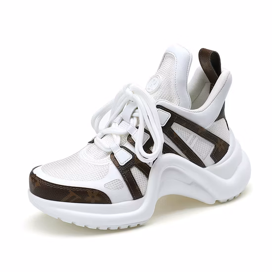 ファッション PU 通気性の男性と女性のレースペーストカジュアルシューズスポーツシューズ